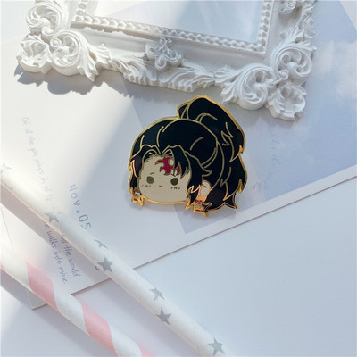 AD1675 Demon Slayer Kawaii Enamel Pin Kimetsu No Yaiba Καρφίτσες για σακίδια κονκάρδες Καρφίτσα σε ρούχα Αξεσουάρ Anime Δώρο