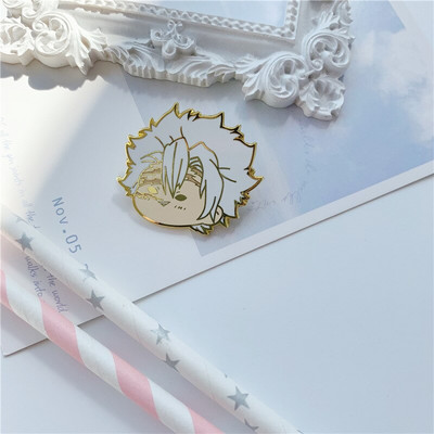 AD1675 Demon Slayer Kawaii Enamel Pin Kimetsu No Yaiba Καρφίτσες για σακίδια κονκάρδες Καρφίτσα σε ρούχα Αξεσουάρ Anime Δώρο
