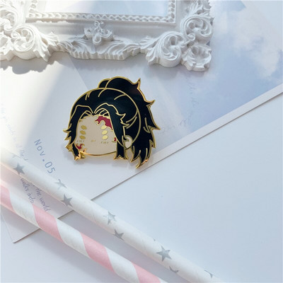 AD1675 Demon Slayer Kawaii Enamel Pin Kimetsu No Yaiba Καρφίτσες για σακίδια κονκάρδες Καρφίτσα σε ρούχα Αξεσουάρ Anime Δώρο
