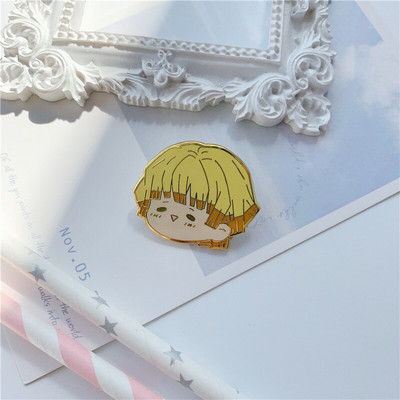 AD1675 Demon Slayer Kawaii Enamel Pin Kimetsu No Yaiba Καρφίτσες για σακίδια κονκάρδες Καρφίτσα σε ρούχα Αξεσουάρ Anime Δώρο
