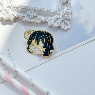AD1675 Demon Slayer Kawaii Enamel Pin Kimetsu No Yaiba Καρφίτσες για σακίδια κονκάρδες Καρφίτσα σε ρούχα Αξεσουάρ Anime Δώρο