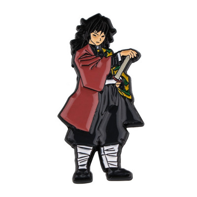 AD1675 Demon Slayer Kawaii Enamel Pin Kimetsu No Yaiba Καρφίτσες για σακίδια κονκάρδες Καρφίτσα σε ρούχα Αξεσουάρ Anime Δώρο