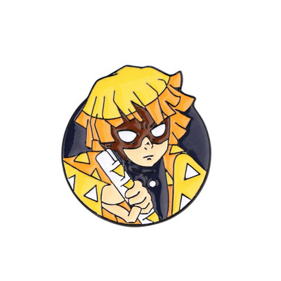 AD1675 Demon Slayer Kawaii Enamel Pin Kimetsu No Yaiba Καρφίτσες για σακίδια κονκάρδες Καρφίτσα σε ρούχα Αξεσουάρ Anime Δώρο