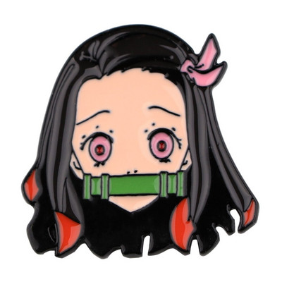 AD1675 Demon Slayer Kawaii Enamel Pin Kimetsu No Yaiba Καρφίτσες για σακίδια κονκάρδες Καρφίτσα σε ρούχα Αξεσουάρ Anime Δώρο