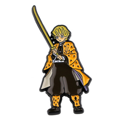 AD1675 Demon Slayer Kawaii Enamel Pin Kimetsu No Yaiba Καρφίτσες για σακίδια κονκάρδες Καρφίτσα σε ρούχα Αξεσουάρ Anime Δώρο