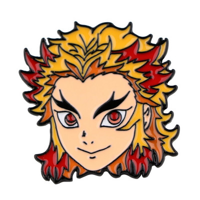 AD1675 Demon Slayer Kawaii Enamel Pin Kimetsu No Yaiba Καρφίτσες για σακίδια κονκάρδες Καρφίτσα σε ρούχα Αξεσουάρ Anime Δώρο