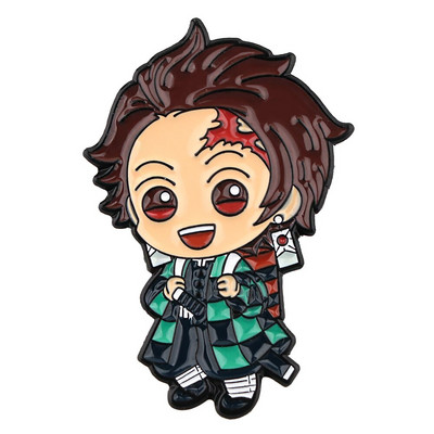 AD1675 Demon Slayer Kawaii Enamel Pin Kimetsu No Yaiba Καρφίτσες για σακίδια κονκάρδες Καρφίτσα σε ρούχα Αξεσουάρ Anime Δώρο