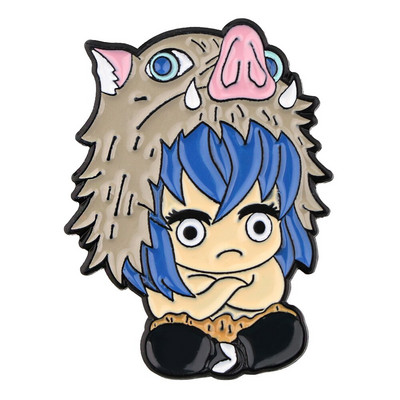 AD1675 Demon Slayer Kawaii Enamel Pin Kimetsu No Yaiba Καρφίτσες για σακίδια κονκάρδες Καρφίτσα σε ρούχα Αξεσουάρ Anime Δώρο