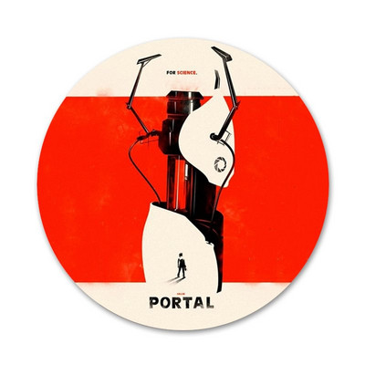 Portal 2 ikone, igle, značke, broševi, metalne značke za ukrašavanje ruksaka, 58 mm