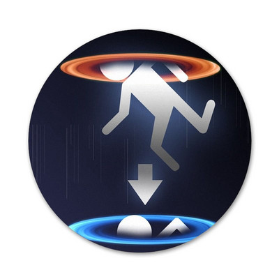 Portal 2 ikone, igle, značke, broševi, metalne značke za ukrašavanje ruksaka, 58 mm