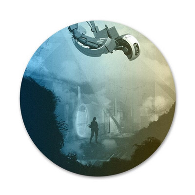 Portal 2 ikone, igle, značke, broševi, metalne značke za ukrašavanje ruksaka, 58 mm