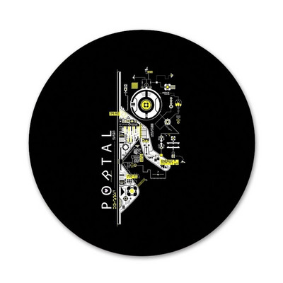 Portal 2 ikone, igle, značke, broševi, metalne značke za ukrašavanje ruksaka, 58 mm