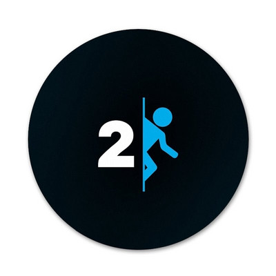 Portal 2 ikone, igle, značke, broševi, metalne značke za ukrašavanje ruksaka, 58 mm