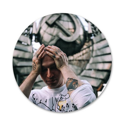 58 mm ruski reper Oxxxymiron Ikone Igle Dekoracija znački Broševi Metalne značke za dekoraciju ruksaka