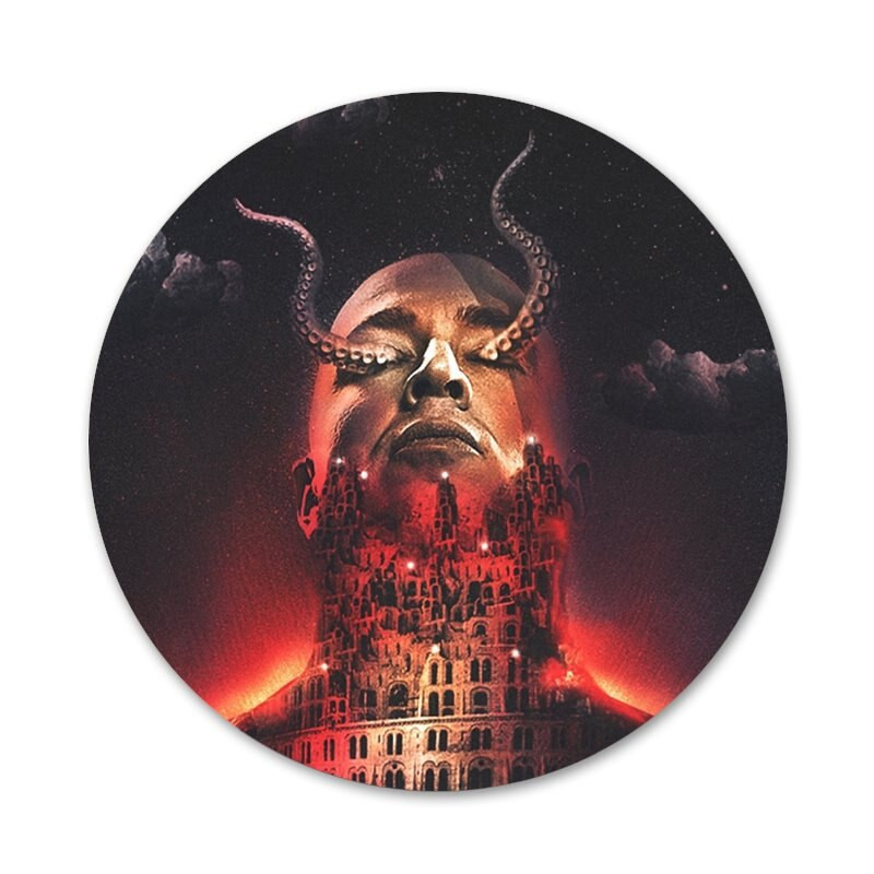 58 mm ruski reper Oxxxymiron Ikone Igle Dekoracija znački Broševi Metalne značke za dekoraciju ruksaka