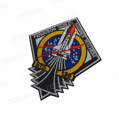 Apollo Discovery Astronauti izvezeni logotip tkanine Magic Band Bands zakrpe za šivanje izvezene aplikacije značke zakrpe za dodatke