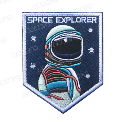 Apollo Discovery Astronauti izvezeni logotip tkanine Magic Band Bands zakrpe za šivanje izvezene aplikacije značke zakrpe za dodatke