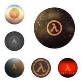 Half Life Pattern Badge Sagės Smeigtukai Priedai rūbams Kuprinės dekoravimo dovana