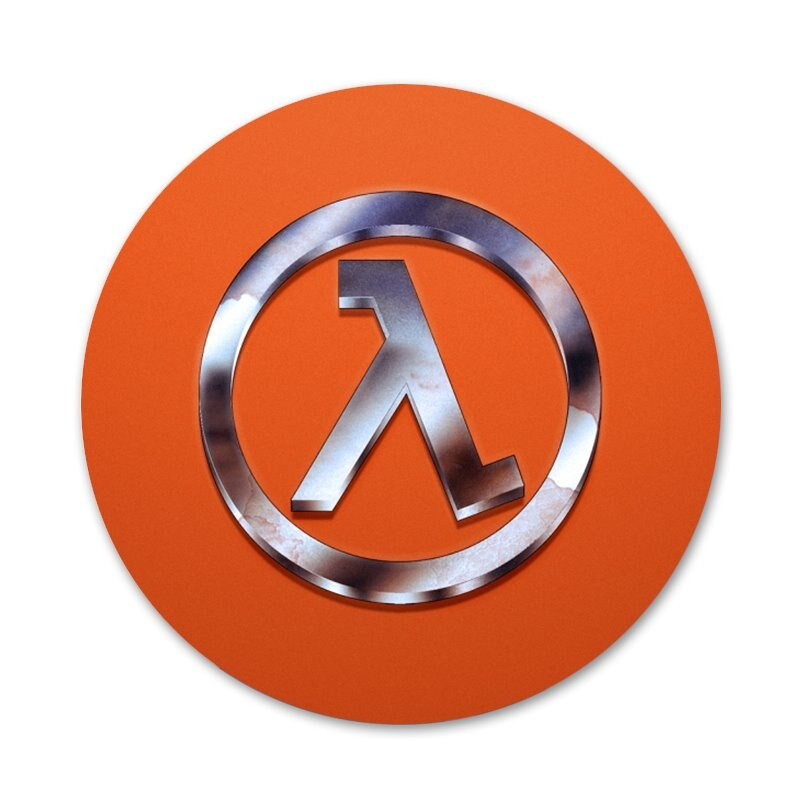 Half Life Pattern Badge Sagės Smeigtukai Priedai rūbams Kuprinės dekoravimo dovana