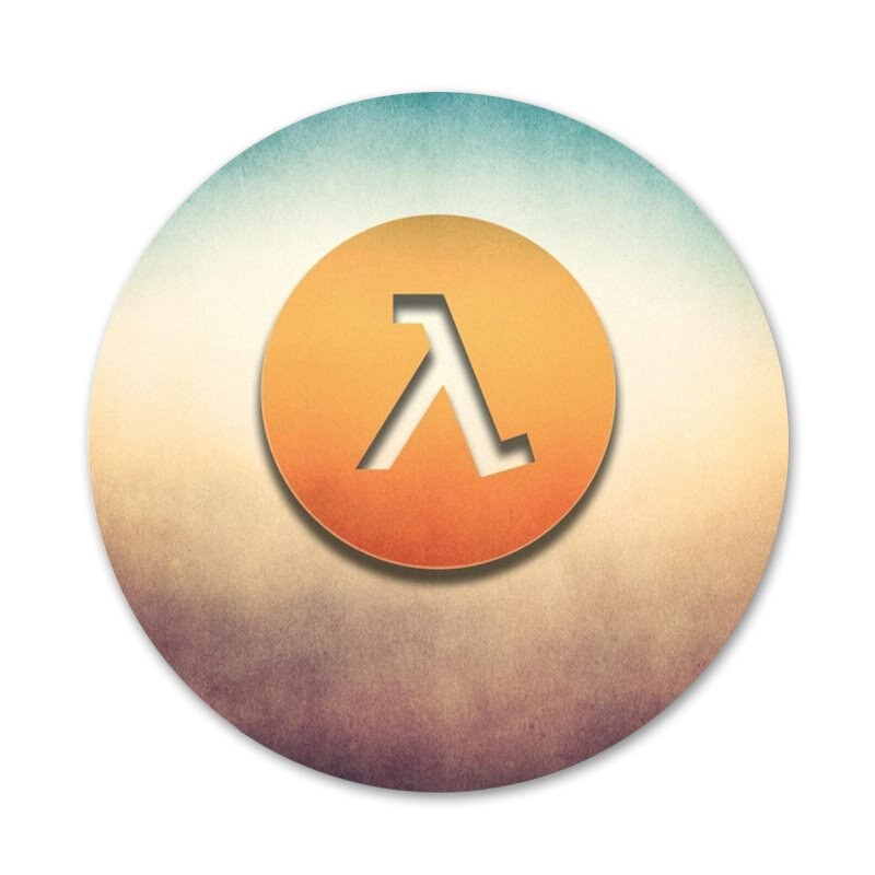 Half Life Pattern Badge Sagės Smeigtukai Priedai rūbams Kuprinės dekoravimo dovana