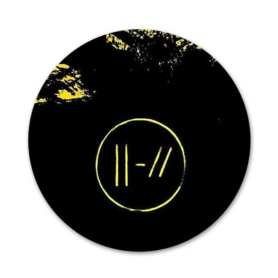 58 mm Twenty One Pilots Icons Pins Dekoracija znački Broševi Metalne značke za ukrašavanje ruksaka