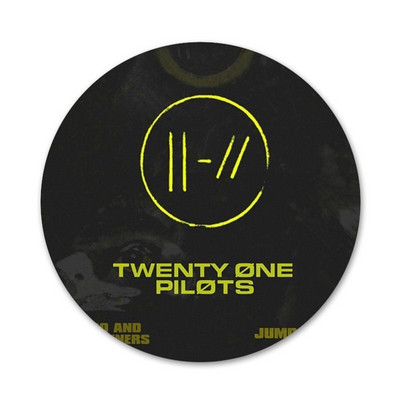 58 mm Twenty One Pilots Icons Pins Dekoracija znački Broševi Metalne značke za ukrašavanje ruksaka