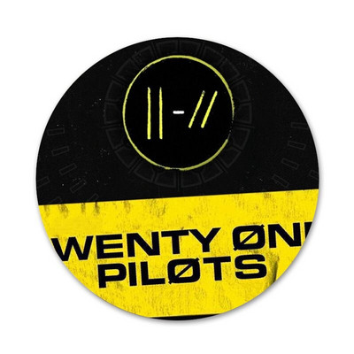 58 mm Twenty One Pilots Icons Pins Dekoracija znački Broševi Metalne značke za ukrašavanje ruksaka