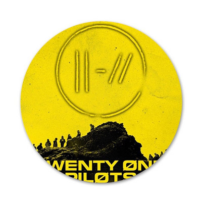 58 mm Twenty One Pilots Icons Pins Dekoracija znački Broševi Metalne značke za ukrašavanje ruksaka