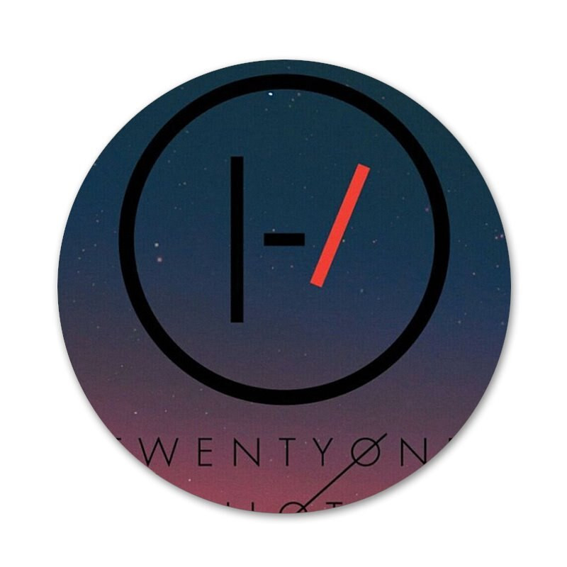 58 mm Twenty One Pilots Icons Pins Dekoracija znački Broševi Metalne značke za ukrašavanje ruksaka