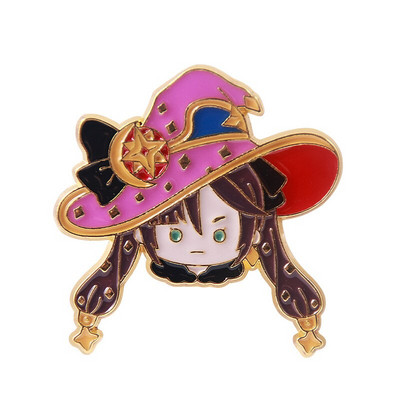 C1626 Anime Genshin Impact armas emailiga nööpnõel Prossid kott reväärinõelad Multifilmi märgid seljakotil Kaunistamine Ehted Aksessuaarid