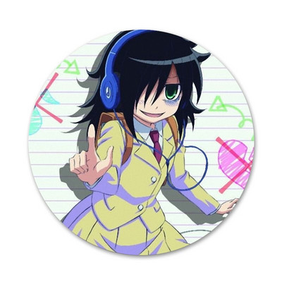 Watamote Japan anime Badge καρφίτσα Αξεσουάρ καρφίτσας για ρούχα Δώρο διακόσμηση σακιδίου πλάτης