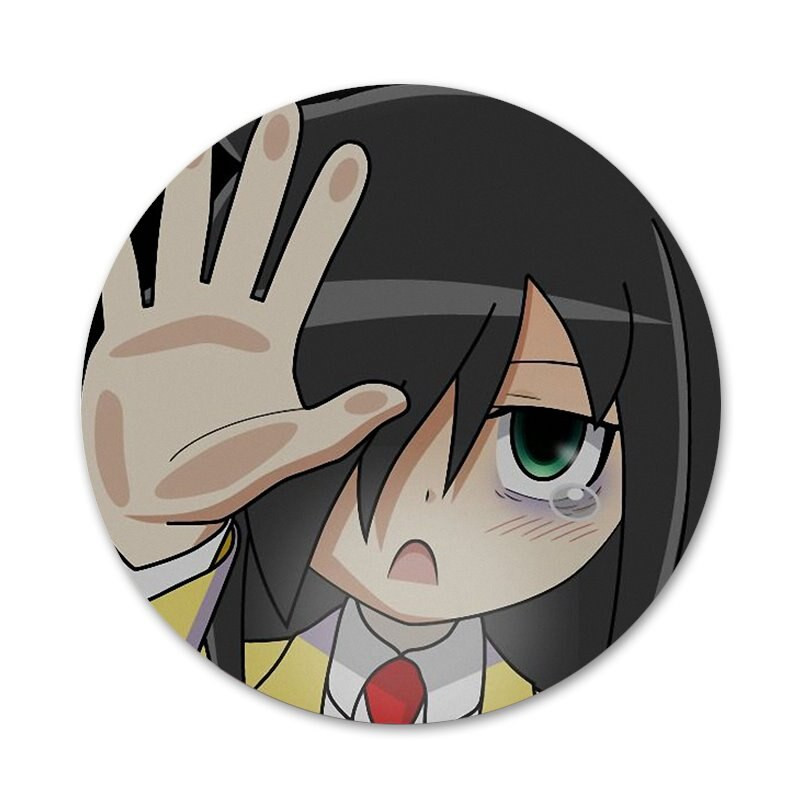 Watamote Japan anime Badge καρφίτσα Αξεσουάρ καρφίτσας για ρούχα Δώρο διακόσμηση σακιδίου πλάτης