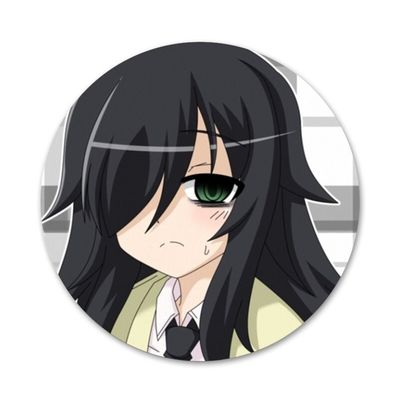 Watamote Japan anime Badge καρφίτσα Αξεσουάρ καρφίτσας για ρούχα Δώρο διακόσμηση σακιδίου πλάτης