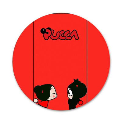 Papusa chinezeasca de desene animate pucca si garu Brosa Brosa Accesorii Pentru Imbracaminte Rucsac Decorat cadou