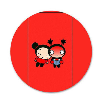 Papusa chinezeasca de desene animate pucca si garu Brosa Brosa Accesorii Pentru Imbracaminte Rucsac Decorat cadou