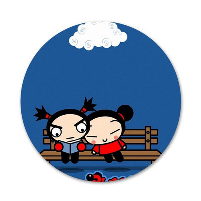 Papusa chinezeasca de desene animate pucca si garu Brosa Brosa Accesorii Pentru Imbracaminte Rucsac Decorat cadou