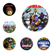 58 mm MÄNGU ROBLOXES Luksuslikud unikaalsed ikoonid nööpnõelad Märgikaunistus Prossid Metallist märgid riiete jaoks Seljakoti kaunistus