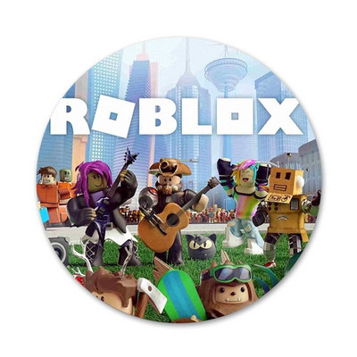 58 mm MÄNGU ROBLOXES Luksuslikud unikaalsed ikoonid nööpnõelad Märgikaunistus Prossid Metallist märgid riiete jaoks Seljakoti kaunistus