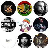 58 mm ruski reper Noize MC ikone igle značke ukras broševi metalne značke za ruksak ukras