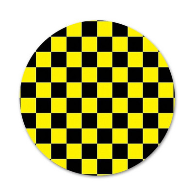 Καρό εικονίδια καρφίτσες Καρφίτσες Σήμα Διακόσμηση Καρφίτσες Μεταλλικές Κονκάρδες για Ρούχα Διακόσμηση σακιδίου πλάτης 58mm