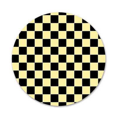 Καρό εικονίδια καρφίτσες Καρφίτσες Σήμα Διακόσμηση Καρφίτσες Μεταλλικές Κονκάρδες για Ρούχα Διακόσμηση σακιδίου πλάτης 58mm