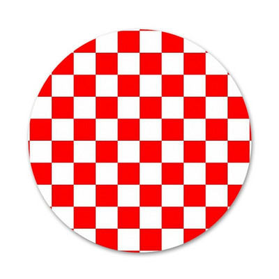 Καρό εικονίδια καρφίτσες Καρφίτσες Σήμα Διακόσμηση Καρφίτσες Μεταλλικές Κονκάρδες για Ρούχα Διακόσμηση σακιδίου πλάτης 58mm