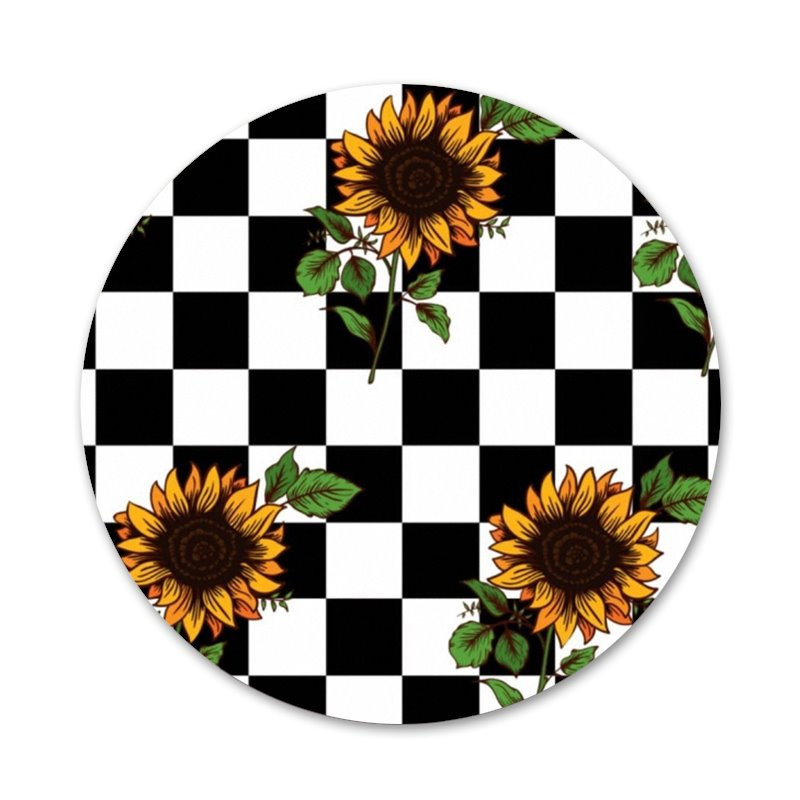 Καρό εικονίδια καρφίτσες Καρφίτσες Σήμα Διακόσμηση Καρφίτσες Μεταλλικές Κονκάρδες για Ρούχα Διακόσμηση σακιδίου πλάτης 58mm