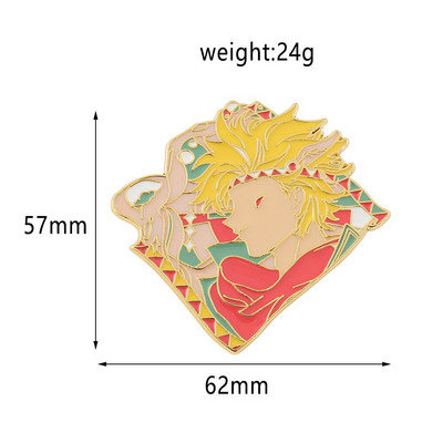 C1864 Bizarre Adventure Anime Ace email Bijuterii Brose Haine Ace pentru rever Cadou japonez de Anul Nou Rucsac decorativ