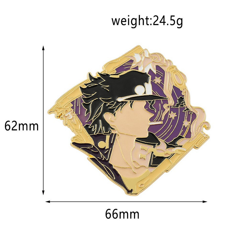 C1864 Bizarre Adventure Anime Ace email Bijuterii Brose Haine Ace pentru rever Cadou japonez de Anul Nou Rucsac decorativ