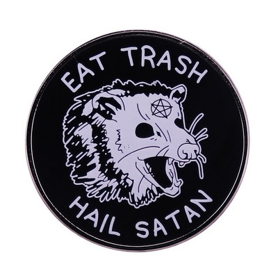 C2853 Awesome Possum σμάλτο καρφίτσα σακίδιο πλάτης Τσάντα καπέλο καρφίτσες πέτο Σήματα Αξεσουάρ ανδρικών κοσμημάτων μόδας