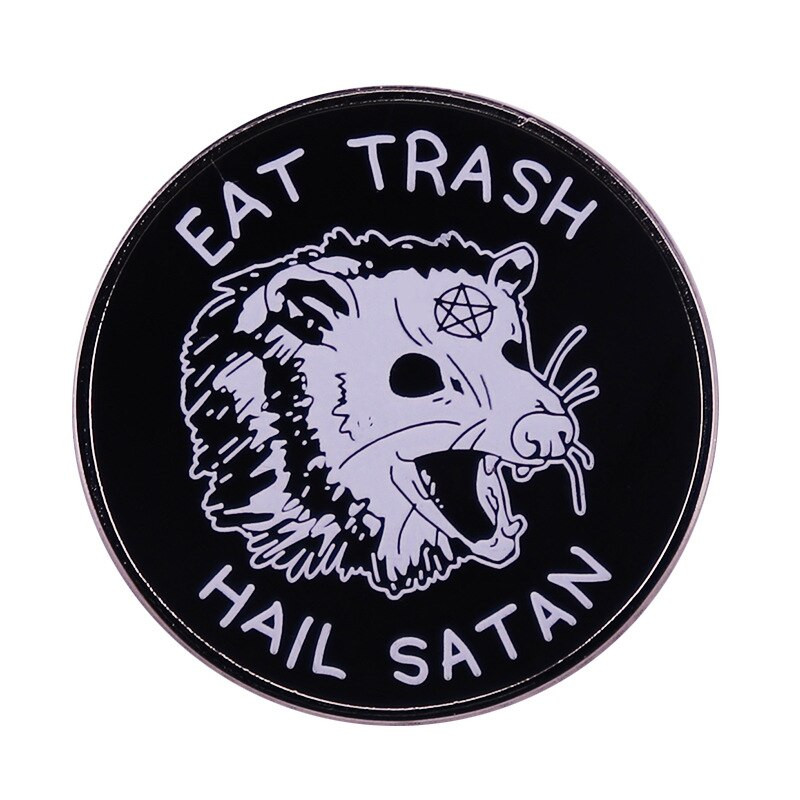 C2853 Awesome Possum σμάλτο καρφίτσα σακίδιο πλάτης Τσάντα καπέλο καρφίτσες πέτο Σήματα Αξεσουάρ ανδρικών κοσμημάτων μόδας