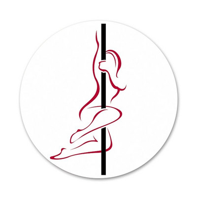 Šokis ant stulpo Fitneso ženklelis Sagė Smeigtukai Priedai drabužiams Kuprinė Dekoravimo dovana