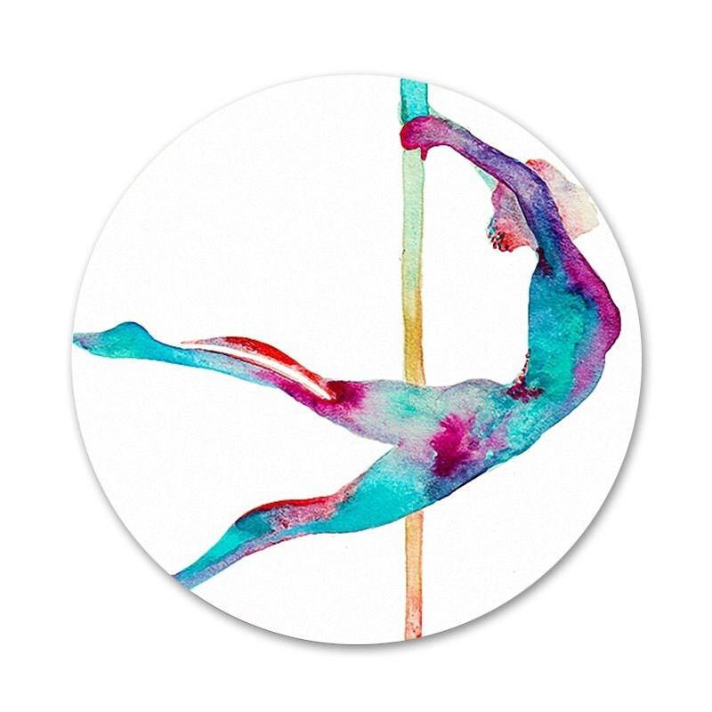 Šokis ant stulpo Fitneso ženklelis Sagė Smeigtukai Priedai drabužiams Kuprinė Dekoravimo dovana