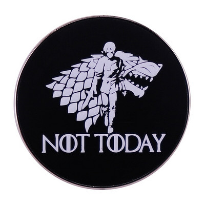 C2002 Not Today Movie Charm Χαριτωμένα καρφίτσες από σμάλτο Γυναικείες Ανδρικές κονκάρδες στο σακίδιο πλάτης Καρφίτσες για πέτο Μόδα κοσμήματα δώρα